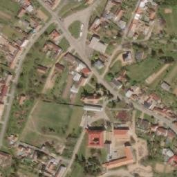 Satellite imagery of [Pačlavice] church t., CZ