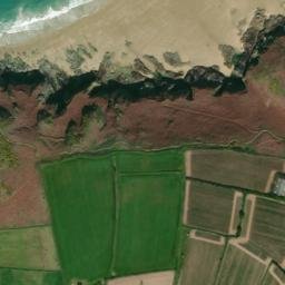 Satellite imagery of Gatehouse Ruins and World War II Bunker, JE