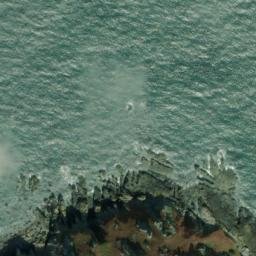 Satellite imagery of Cheval Rock, JE