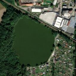 Satellite imagery of [Strakonice-Nové Strakonice] heat plant chimney, CZ