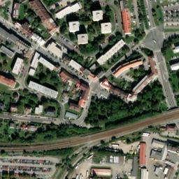 Satellite imagery of [Strakonice-Nové Strakonice] heat plant chimney, CZ