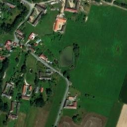 Satellite imagery of [Vesce-Mokrá u Soběslavi] chapel sanctus t., CZ