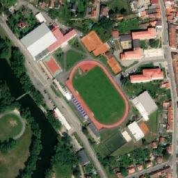 Satellite imagery of [Soběslav] church t., CZ
