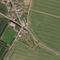 Satellite imagery of [Pačlavice] church t., CZ