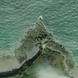 Satellite imagery of Cheval Rock, JE