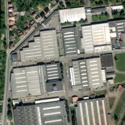 Satellite imagery of [Strakonice-Nové Strakonice] heat plant chimney, CZ