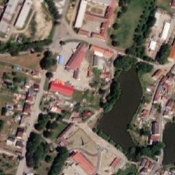 Satellite imagery of [Žirovnice]castle outlook t., CZ