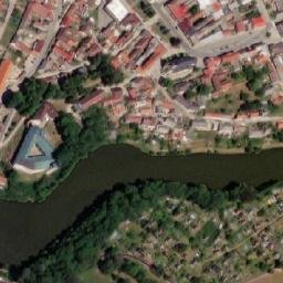 Satellite imagery of [Žirovnice]castle outlook t., CZ