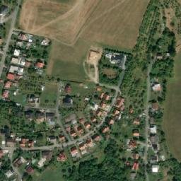 Satellite imagery of [Slušovice] church t., CZ