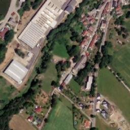 Satellite imagery of [Žirovnice]castle outlook t., CZ