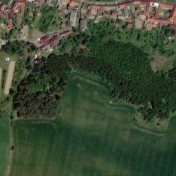 Satellite imagery of [Pyšel] church t., CZ