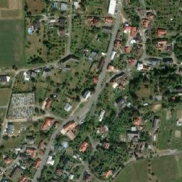 Satellite imagery of [Hvozdná] church t., CZ