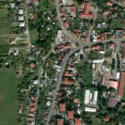 Satellite imagery of [Slušovice] church t., CZ