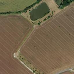 Satellite imagery of [Kvasice] cemetery church t., CZ