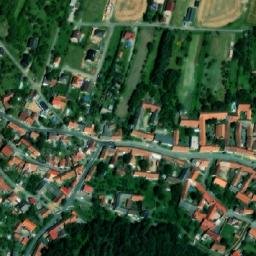 Satellite imagery of [Veverské Knínice] church t., CZ