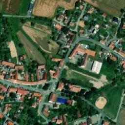 Satellite imagery of [Veverské Knínice] church t., CZ
