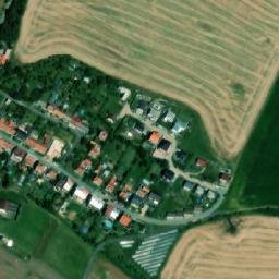 Satellite imagery of [Veverské Knínice] church t., CZ