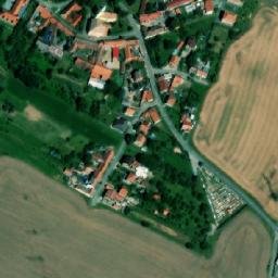 Satellite imagery of [Veverské Knínice] church t., CZ