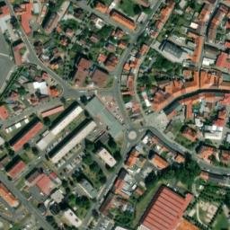 Satellite imagery of [Sušice nad Otavou] town hall & outlook t., CZ