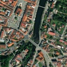 Satellite imagery of [Sušice nad Otavou] town hall & outlook t., CZ