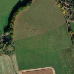 Satellite imagery of [Ražice-Štětice] chapel sanctus t., CZ