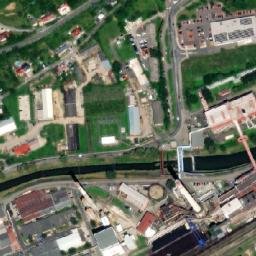 Satellite imagery of Bata's scyscraper [Zlín] outlook t., CZ