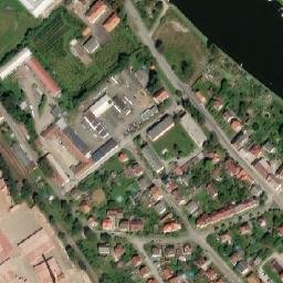 Satellite imagery of Wienerberger [Týn nad Vltavou] brick yard chimney, CZ
