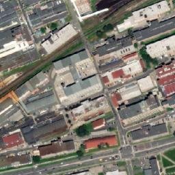 Satellite imagery of Bata's scyscraper [Zlín] outlook t., CZ