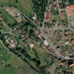 Satellite imagery of [Petrovice u Sušice] church t., CZ