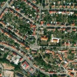 Satellite imagery of [Třebíč] town church outlook t., CZ
