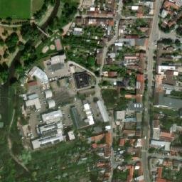 Satellite imagery of [Brno-Husovice] former textil factory chimney, CZ