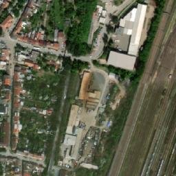 Satellite imagery of [Brno-Husovice] former textil factory chimney, CZ