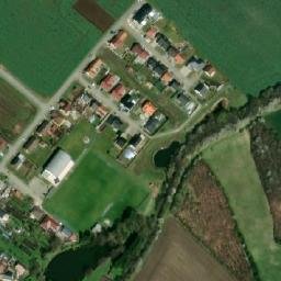 Satellite imagery of [Komořany na Moravě] church t., CZ