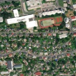 Satellite imagery of Bata's scyscraper [Zlín] outlook t., CZ