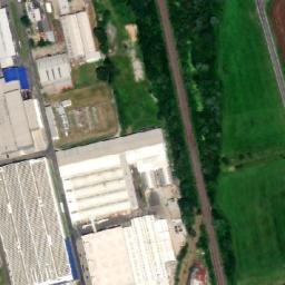 Satellite imagery of [Otrokovice] factory chimney, CZ