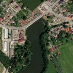 Satellite imagery of [Popelín] church t., CZ