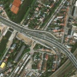 Satellite imagery of [Brno-Husovice] former textil factory chimney, CZ