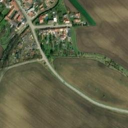 Satellite imagery of [Komořany na Moravě] church t., CZ