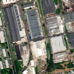 Satellite imagery of [Otrokovice] factory chimney, CZ