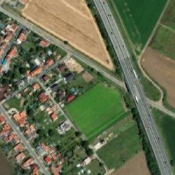 Satellite imagery of [Ostrovačice] church t., CZ