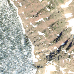 Satellite imagery of La Coulotte Peak, CA