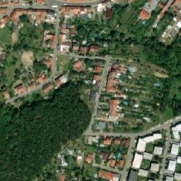 Satellite imagery of [Brno-Žebětín] church t., CZ
