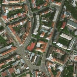 Satellite imagery of Zbrojovka [Brno-Zábrdovice] former factory chimney, CZ