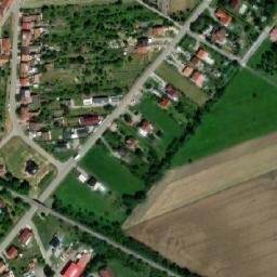 Satellite imagery of [Pozořice] church t., CZ