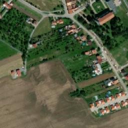 Satellite imagery of [Pozořice] church t., CZ