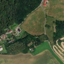 Satellite imagery of [Žlutava] church t., CZ