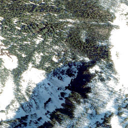 Satellite imagery of La Coulotte Peak, CA