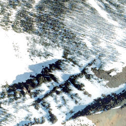 Satellite imagery of La Coulotte Peak, CA