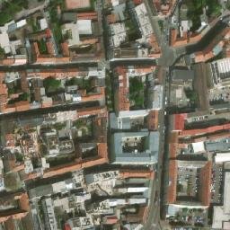 Satellite imagery of Zbrojovka [Brno-Zábrdovice] former factory chimney, CZ