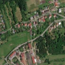 Satellite imagery of [Žlutava] church t., CZ